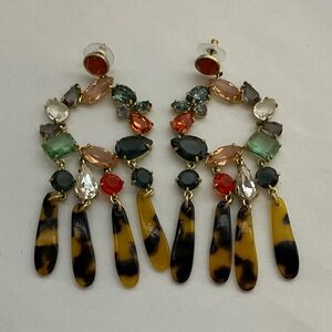 Elegant Multicolor Gemstone Earrings